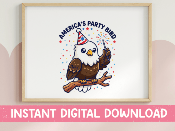 America's Party Bird: Graphics for T-Shirt Designs