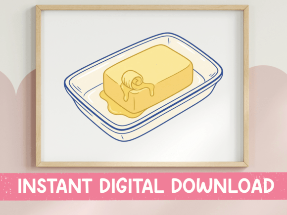 Butter Stick Line Art: Graphics & T-Shirt Designs