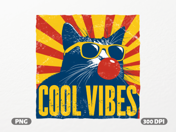 Cool Vibes Retro Cat PNG: A Designer’s Review
