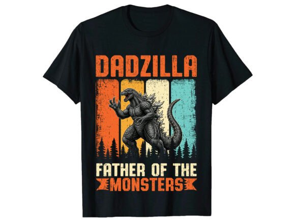 Dadzilla Monster Dad T-Shirt Graphics Review