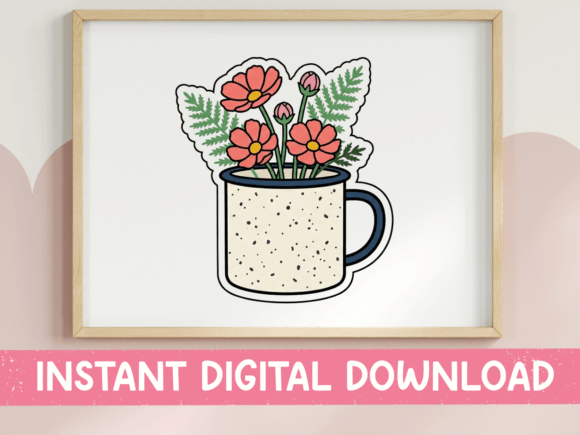 Graphics for T-Shirt Designs: Camp Mug Sticker