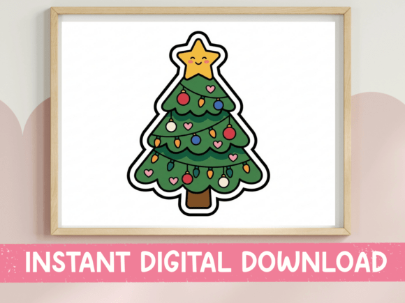 Kawaii Tree Graphics for T-Shirt Designs