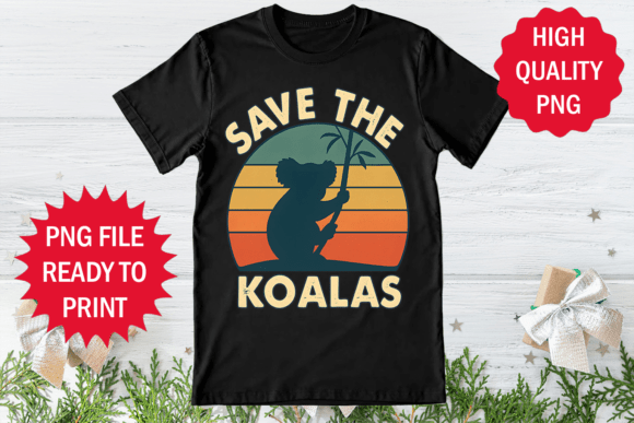 Koala Clipart for Graphics & T-Shirt Designs