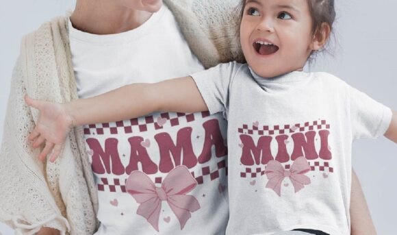 Mama Mini Valentines Coquette Png SVG Graphics for T-Shirt Designs