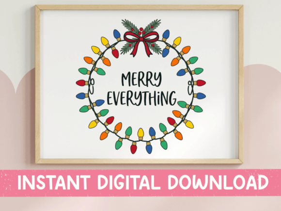 Merry Everything Lights SVG for Graphics & T-Shirt Designs