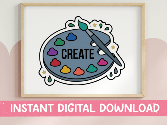 Paint Palette Sticker: Graphics for T-Shirt Designs