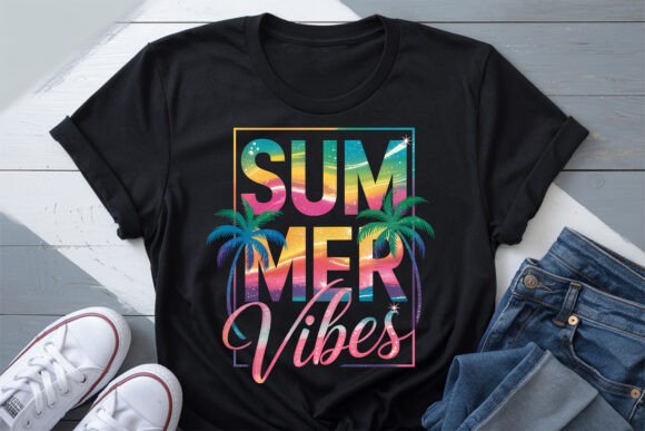 Retro Summer Beach PNG for Graphics & T-Shirt Designs