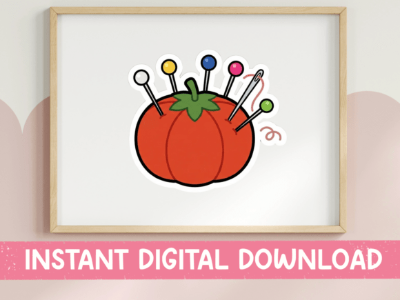 Tomato Pincushion Graphics for T-Shirt Designs