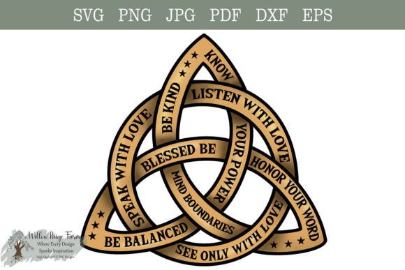 Wiccan Triquetra Graphics for T-Shirt Designs